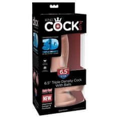 Pipedream Dildo z modi "King Cock Plus Triple Density" - 17 cm (R21347)