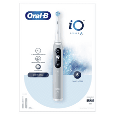 Oral-B iO Series 6 magnetna zobna ščetka, siva