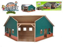 Kids Globe Lesena garaža za traktorje 38 x 100 x 38cm 1:16 v škatli