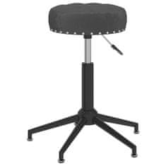 Vidaxl Vrtljivi masažni stol, črne barve, oblazinjen z žametom