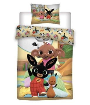 Detexpol Bombažna posteljnina za otroško posteljico Bunny Bing 100 x 135 cm