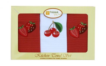 Zaparevrov Darilni komplet brisač z vaflji 3 kosi v kompletu 16