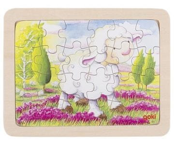 Goki Lesena sestavljanka Ovca 24 kosov