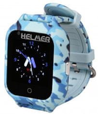 Helmer Chytré dotykové hodinky s GPS lokátorem a fotoaparátem - LK 710 4G modré