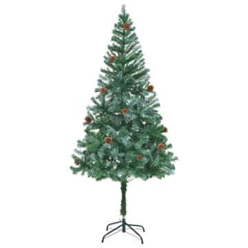 shumee vidaXL Novoletna jelka s storži 180 cm