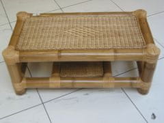 Bambus miza, klubska mizica, miza, coffe table za v dnevno sobo, bambus naravni, mere približno 90x55x60 cm