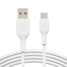Belkin Boost Charge kabel, USB-A v USB-C, bel, 2 m