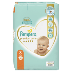 Pampers Premium Care plenice, vel. 3, 6 kg–10 kg, 40 kosov