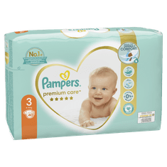 Pampers Premium Care plenice, vel. 3, 6 kg–10 kg, 40 kosov