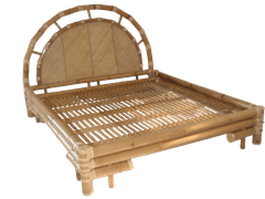Posteljni okvir, postelja, 180x200 cm notranji okvir, bambus naravni, ročno delo
