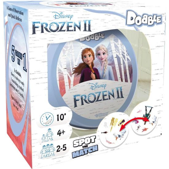 Zygomatic družabna igra Dobble Disney Frozen II angleška izdaja