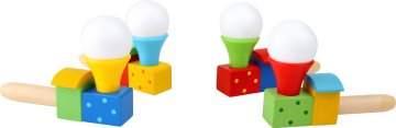 Small foot majhna noga Lesena igra pihanje žogo vlak 1 kos