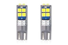 AMIO LED žarnice CANBUS 10SMD 3030 T10 W5W White 12V/24V