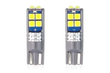 AMIO LED žarnice CANBUS 10SMD 3030 T10 W5W White 12V/24V