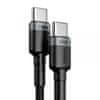 podatkovni kabel USB Type C, 100 W, PD 2.0, 2 m,črno-siv (CATKLF-ALG1)