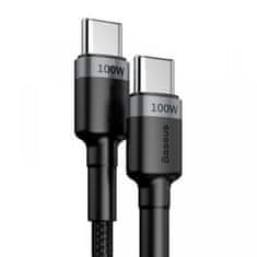 BASEUS podatkovni kabel USB Type C, 100 W, PD 2.0, 2 m,črno-siv (CATKLF-ALG1)