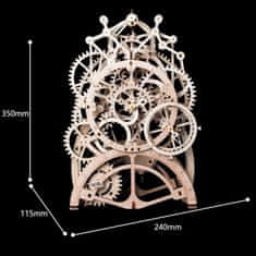 Robotime Nihajna ura, mehanska lesena 3D sestavljanka, (ROKR LK501)