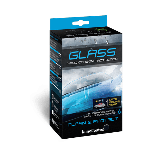 Nano Coatex Set za čiščenje in zaščito vetrobranskega stekla NANOCOATEX Car Glass Nano Carbon Clean & Protect