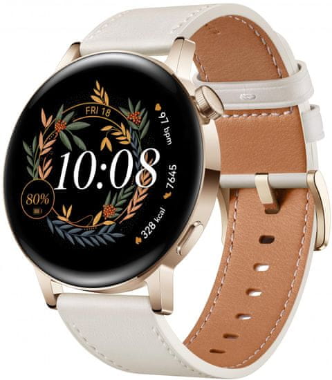 Huawei Watch GT 3 Elegant pametna ura, 42 mm, bela