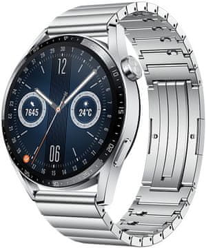 Huawei Watch GT 3 Elite pametna ura, 46 mm, srebrna/jeklo