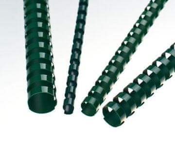 OEM Vezalni trn iz plastike A4 premera 6 mm zelene barve 100 kosov
