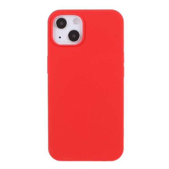 Liquid ovitek za iPhone 13, silikonski, rdeč
