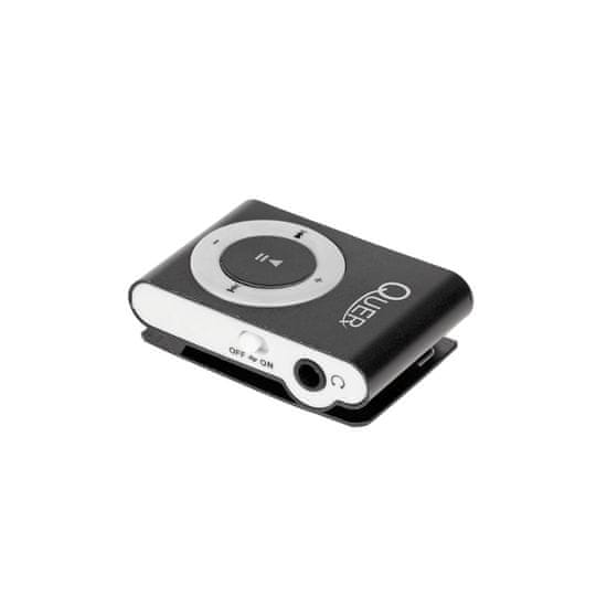 megamiska Mini kovinski mp3 predvajalnik na microSD kartico + slušalke + mini USB kabel črn