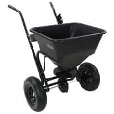 Vidaxl Ročni posipalec soli PVC in jeklo 106x73x76 cm 45 L