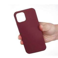 Liquid ovitek za iPhone 13 Pro Max, silikonski, bordo rdeč
