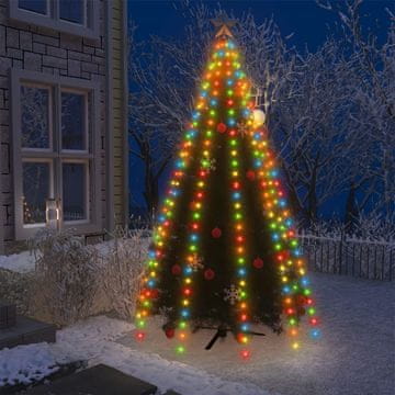 Vidaxl vidaXL Niz luči za božično drevo, 250 barvnih LED diod, 250 cm