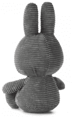 Bon Ton Toys Miffy Corduroy zajček mehka igrača, 33 cm, siva