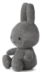 Bon Ton Toys Miffy Corduroy zajček mehka igrača, 33 cm, siva