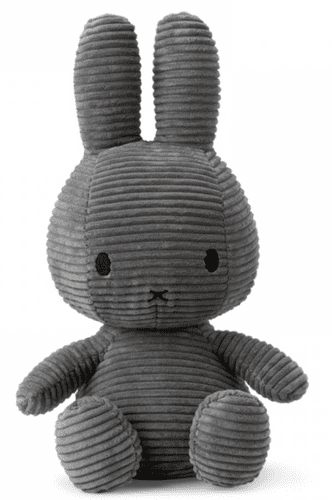  BON-TON-TOYS Miffy Corduroy zajček mehka igrača, 50 cm, siva 