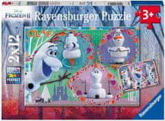 Ravensburger Frozen 2 Olaf sestavljanka, 2x12 delov