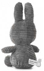 Bon Ton Toys Miffy Corduroy zajček mehka igrača, 23 cm, siva