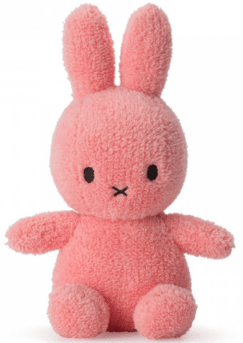  BON-TON-TOYS Miffy Terry zajček mehka igrača, 23 cm, roza  