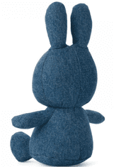 Bon Ton Toys Miffy Denim zajček mehka igrača, 23 cm, kavbojsko modra