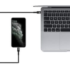 MG kabel USB-C / Lightning PD 18W 1m, črna