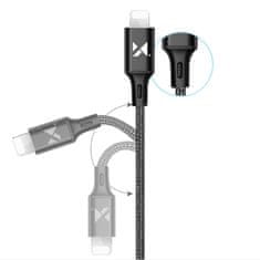 MG kabel USB / Lightning 2.4A 1m, črna