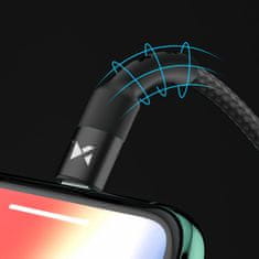MG kabel USB-C / Lightning PD 18W 2m, črna