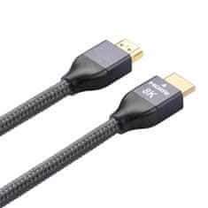 MG kabel HDMI 2.1 8K / 4K / 2K 3m, srebro