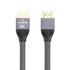 MG kabel HDMI 2.1 8K / 4K / 2K 1m, srebro