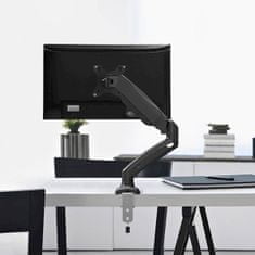 Uvi Desk VESA nosilec s plinsko vzmetjo za en monitor, od 43,18 cm (17) do 81,28 cm (32) (UVIDVGSSM)