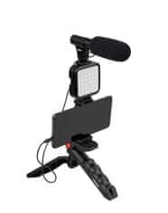 Doerr Vlogging Kit VL-5 Mikrofonska video luč za pametni telefon