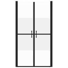 Vidaxl Vrata za tuš delno mlečna ESG (68-71)x190 cm