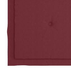 Vidaxl Blazine za vrtne stole 6 kosov vinsko rdeče 50x50x3 cm oxford