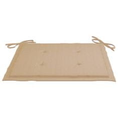 Vidaxl Blazine za vrtne stole 6 kosov bež 50x50x4 cm oxford tkanina