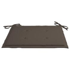 Vidaxl Blazine za vrtne stole 6 kosov taupe 50x50x3 cm oxford tkanina