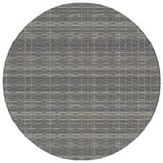 Vidaxl Vrtna miza siva 70x70x73 cm poli ratan