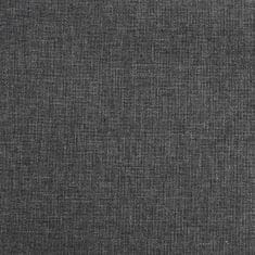 shumee Vrtljivi masažni stol, temno siv, oblazinjen s tkanino